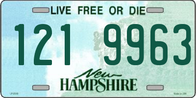 NH license plate 1219963