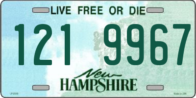 NH license plate 1219967