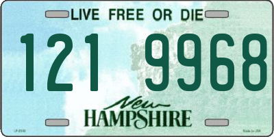 NH license plate 1219968