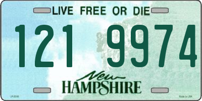 NH license plate 1219974
