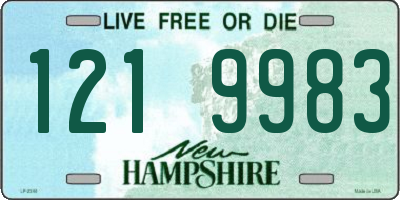 NH license plate 1219983
