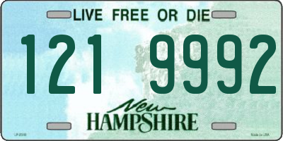 NH license plate 1219992