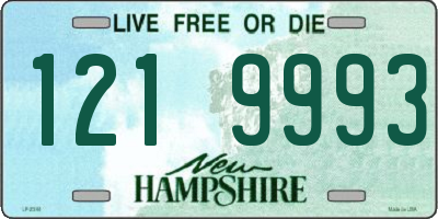 NH license plate 1219993
