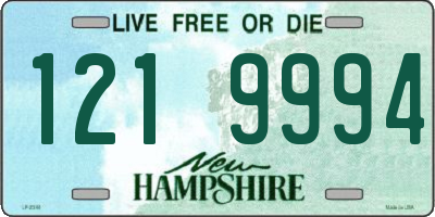 NH license plate 1219994