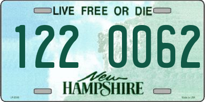 NH license plate 1220062