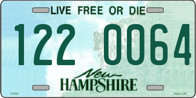 NH license plate 1220064