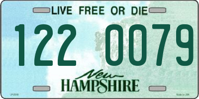 NH license plate 1220079