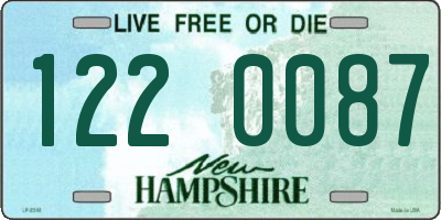 NH license plate 1220087