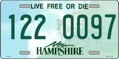 NH license plate 1220097