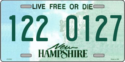 NH license plate 1220127
