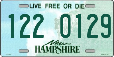 NH license plate 1220129