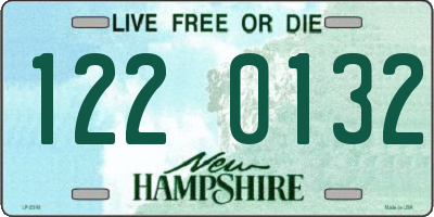 NH license plate 1220132