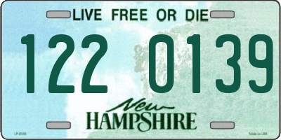 NH license plate 1220139