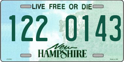 NH license plate 1220143