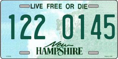 NH license plate 1220145