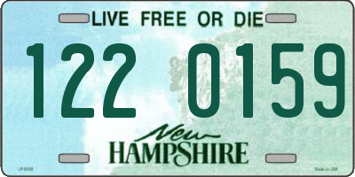 NH license plate 1220159