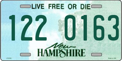 NH license plate 1220163