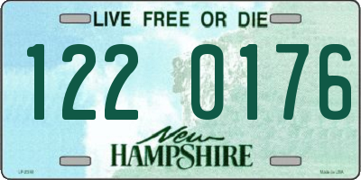 NH license plate 1220176