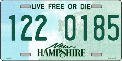 NH license plate 1220185