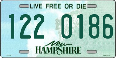 NH license plate 1220186