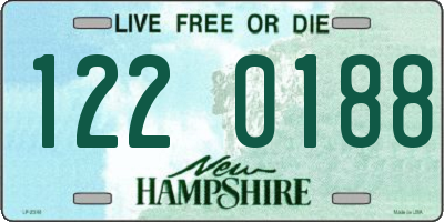 NH license plate 1220188