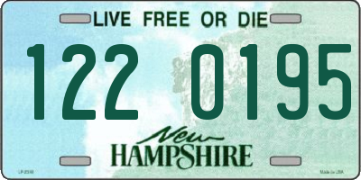 NH license plate 1220195