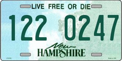 NH license plate 1220247