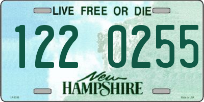 NH license plate 1220255