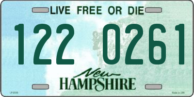 NH license plate 1220261
