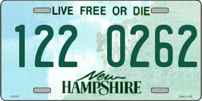 NH license plate 1220262