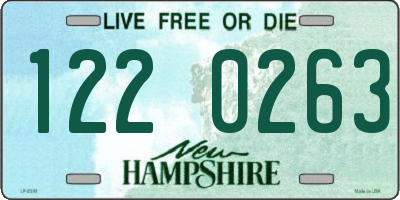 NH license plate 1220263