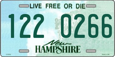 NH license plate 1220266
