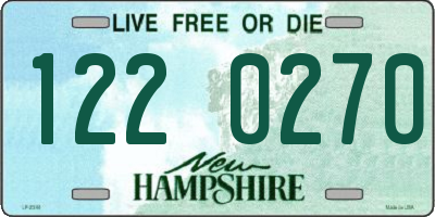 NH license plate 1220270