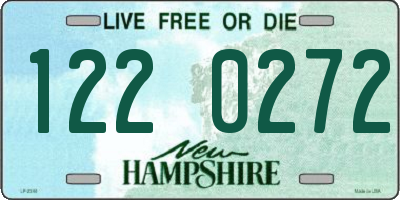 NH license plate 1220272