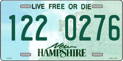 NH license plate 1220276