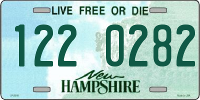 NH license plate 1220282