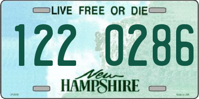 NH license plate 1220286