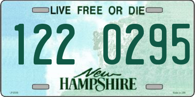 NH license plate 1220295