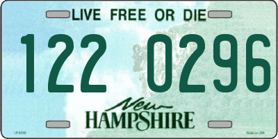 NH license plate 1220296