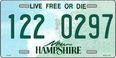 NH license plate 1220297