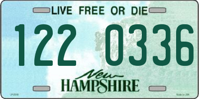NH license plate 1220336