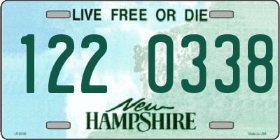 NH license plate 1220338