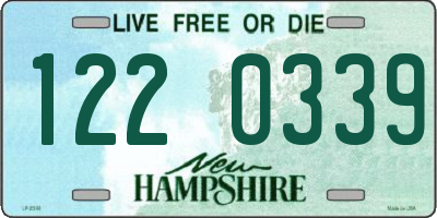 NH license plate 1220339