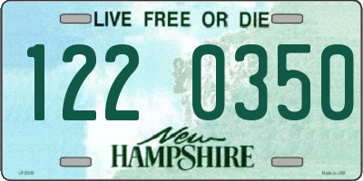 NH license plate 1220350