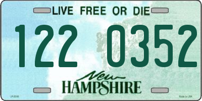 NH license plate 1220352