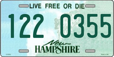 NH license plate 1220355