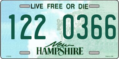 NH license plate 1220366