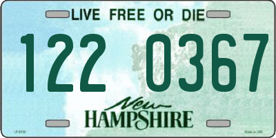 NH license plate 1220367
