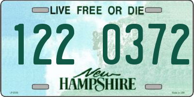 NH license plate 1220372