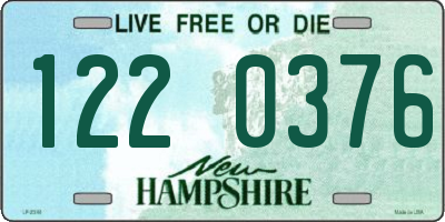 NH license plate 1220376